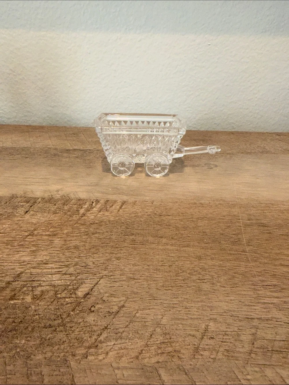 Princess House Clear Glass Wagon Vanity Tray - Clear